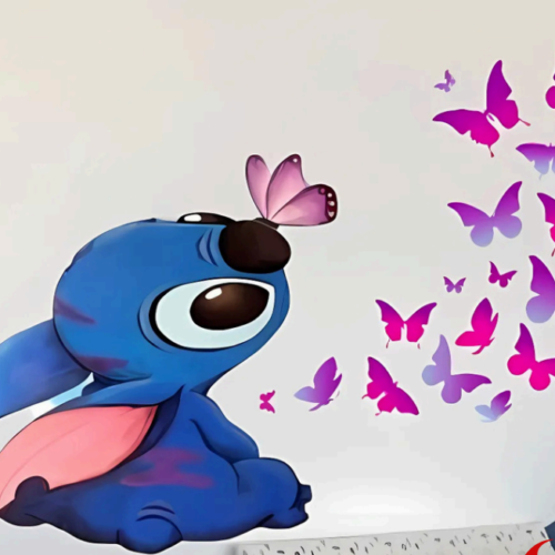 Stitch y las mariposas