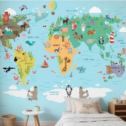 Mural Mundo Ilustrado