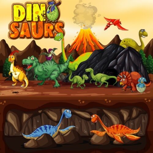 Mural Mundo Dino